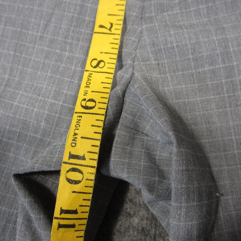 Lauren Ralph Lauren Dress Pants Size 8R Gray Windowpane Slim Ankle Career Preppy - Picture 5 of 8